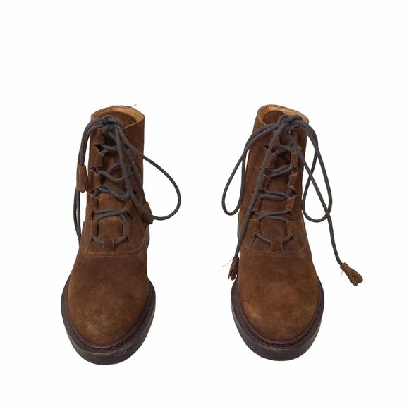 Ralph Lauren Shoes - Vintage Ralph Lauren Polo Country Boots Brown Suede 90s‎ 9B